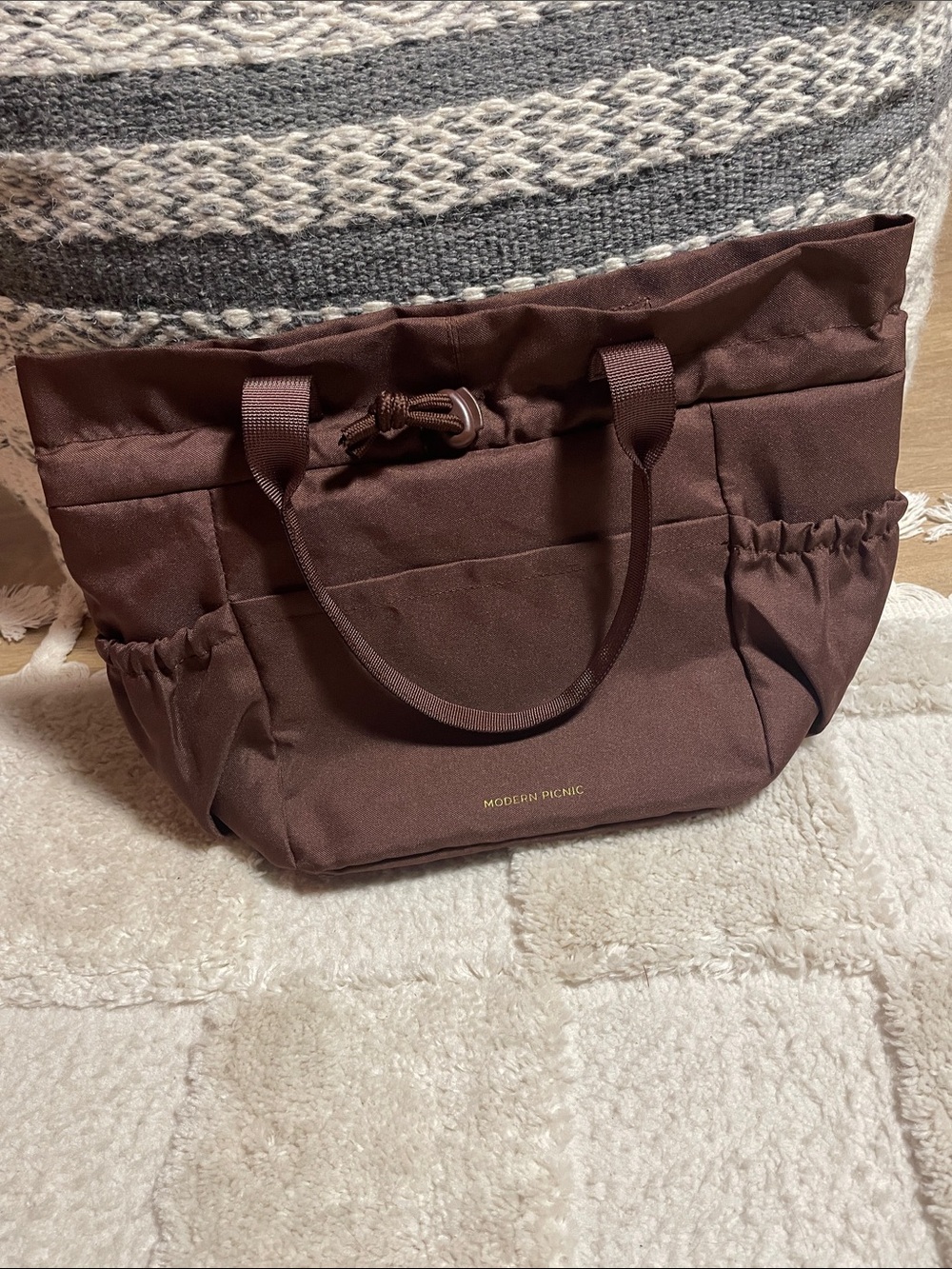 Modern Picnic Lunch Bag- Chocolate Brown